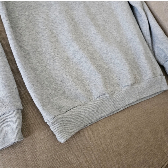 Christmas sweater Small gray merry pugmas crew neck  fleece lined - Picture 9 of 11